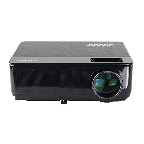 Gzunelic Real 12500 Lux / 500 ANSI lumens Real Native 1080p LED Video Projector ± 50° 4D Keystone X / Y Zoom 8000:1 Contrast Built in HI-FI Stereo Sound Box Full HD Home Theater Proyector
