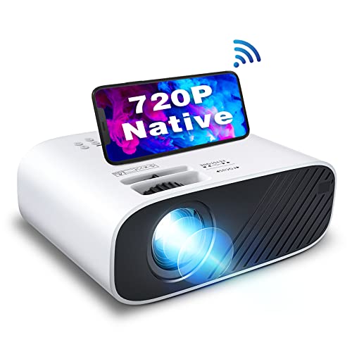 Mini Projector for iPhone, ELEPHAS 2022 Upgraded WiFi Projector, 7000L with Synchronize Smartphone Screen, Movie Projector with 1080P HD Support, Compatible with Android/iOS/TV Stick/HDMI/USB/VGA