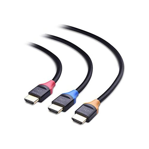 Cable Matters 3-Pack Gold-Plated High Speed HDMI Cables - Supports 3D & 4K Resolution