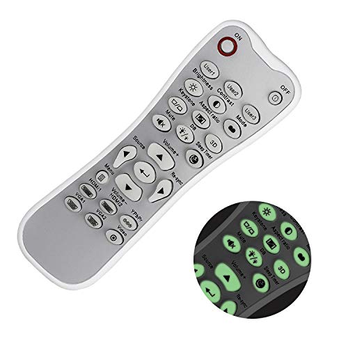 New Replacement Remote Control compatible with Optoma Projector HD26 GT1080 GT1070X HD141X DH1008 HD37 HDF536 HDF537ST HD200D EH200ST L-27-5KEY Controller