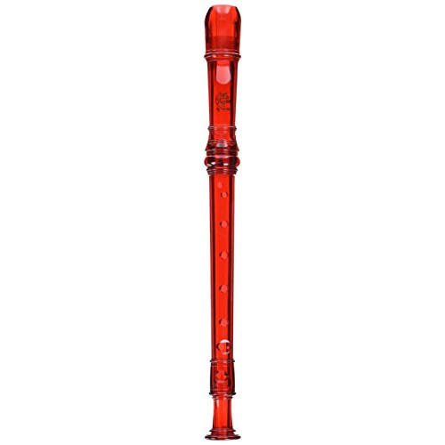 Grover TD180RD Tudor Candyapple 2 Piece Recorder, Red