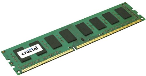 Crucial 4GB Single DDR3-1600 MT/s PC3-12800 x4based high density UDIMM 240-Pin Desktop Memory CT51264BA160BJ