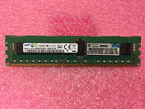 HP Compatible 8GB PC3-12800 DDR3-1600 1Rx4 1.35v ECC Registered RDIMM (HP PN# 731656-081)