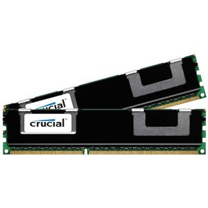 Crucial 16GB Kit 8GBx2 DDR3L 1333 MT/s PC3-10600 DR x4 RDIMM 240-Pin Server Memory CT2K8G3ERSLD41339