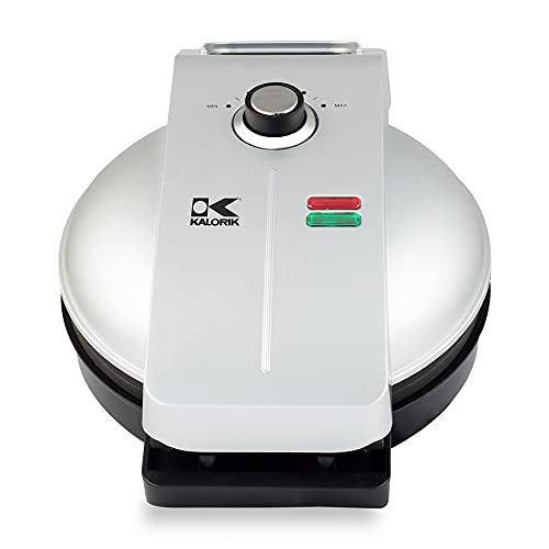 Kalorik Easy Pour Waffle Maker WM 43981 SS Mess & Stress Free GIA Award Winning Waffle Iron Measuring Cup Included Stainless