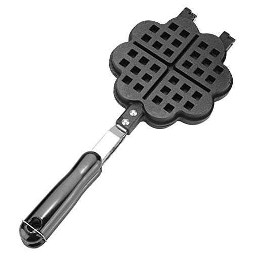 Waffle Maker Waffle Iron Pan, Heart Shape Non-Stick Waffle Maker Mold Kitchen Plate Baking Tool
