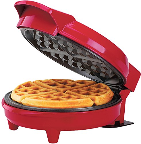 Holstein Housewares HH-09037016 Large Non-Stick Waffle Maker 8-inch Red