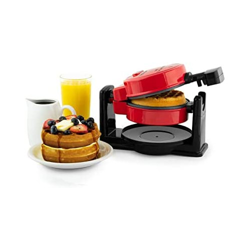 Nostalgia MWF5AQ MyMini Personal Electric Waffle Maker, 5-Inch Cooking Surface, Hash Browns, French Toast, Grilled Cheese, Quesadilla, Brownies, Cookies, Aqua