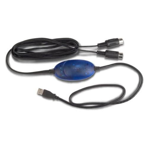 M-Audio Midisport Uno Portable 1-in/1-out MIDI Interface via USB connection (16 x 16 MIDI channels),Black
