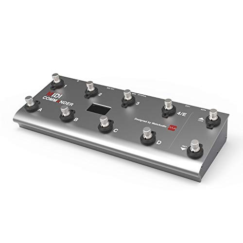 MeloAudio MIDI Commander Guitar Floor Multi-Effects Portable USB MIDI Foot Controller Foot Switches