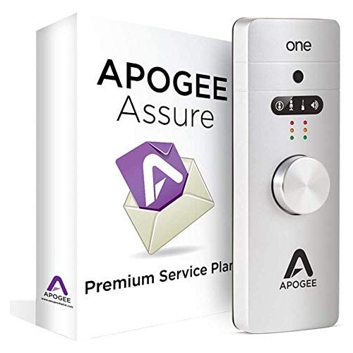 Apogee One - Audio Interface for Vocals and Instruments with Built In Studio Quality Condenser Microphone for iOS, Mac & Windows PC, Headphone DAC for audiophiles, Made in USA (Silver)