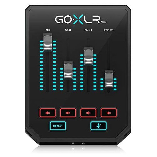 GoXLR Mini - Mixer & USB Audio Interface for Streamers Gamers & Podcasters