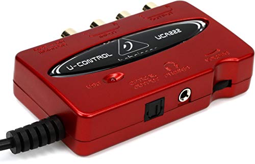 Behringer U-Control UCA222 Ultra-Low Latency 2 In/2 Out USB Audio Interface with Digital Output