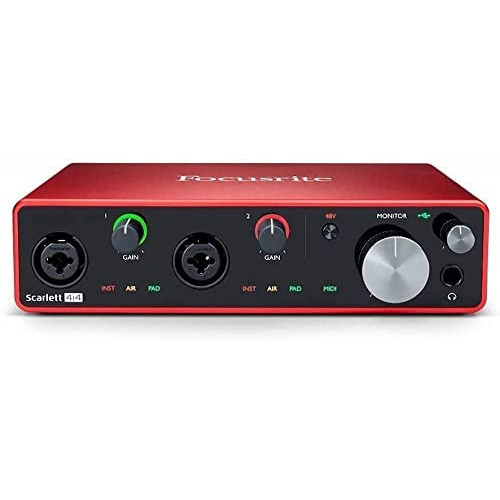 Focusrite Scarlett Solo Studio 3rd Gen USB Audio Interface and Recording Bundle with Pro Tools First