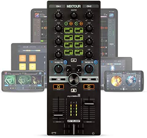 Reloop Mixtour Controller da DJ Portatile USB Multifunzione Nero