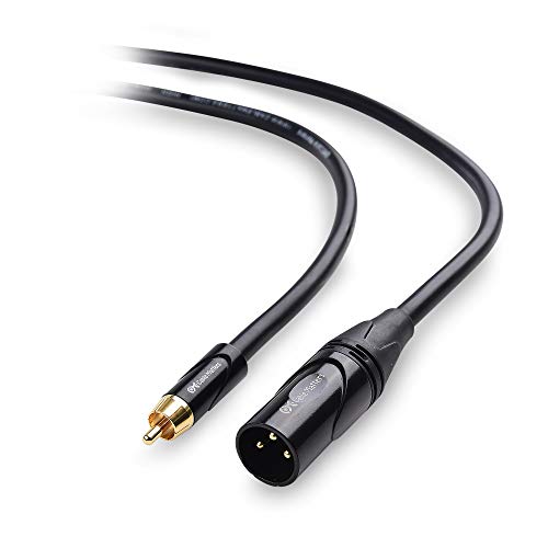 Cable Matters Unbalanced XLR to RCA Cable/Male to Male XLR RCA Audio Cable - 6 Feet