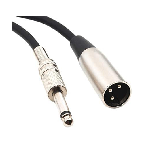 Devinal Unbalanced XLR Male to 1/4" Inch TS Mono Male Plug Audio Connector 6.35mm to XLR Cable for Amplifiers Instruments etc.10 Feet