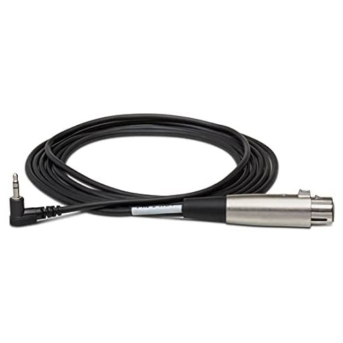Hosa XVM-101F Microphone Cable XLR3F to Right-Angle 3.5 mm TRS - 1 ft.