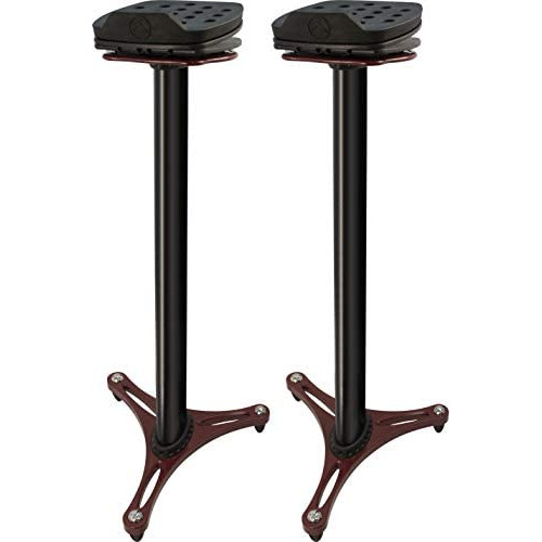 Ultimate Support MS-100B MS Series Professional Column Studio Monitor Stand with Adjustable Angle and Axis - Black