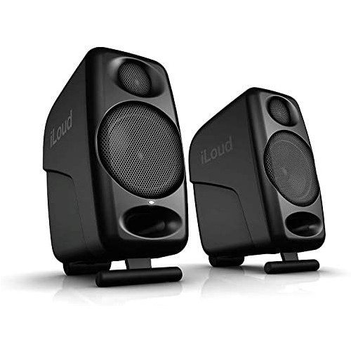 IK Multimedia iLoud Micro Monitor 50 watt Portable Wireless Bluetooth Studio Reference Monitors, Dual Speakers for Music Production, Mixing, Mastering, Composing, producing