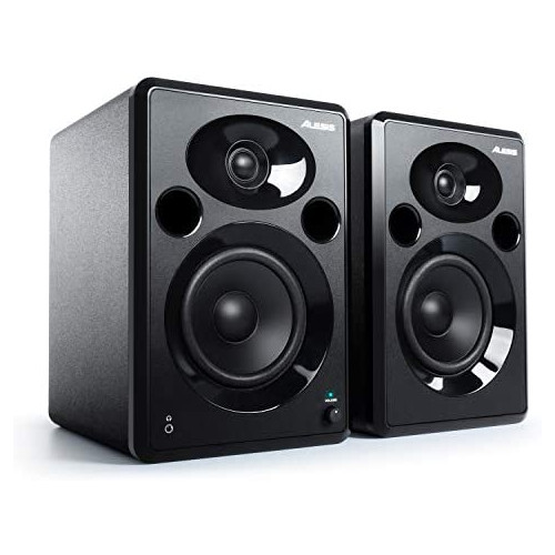 Alesis Elevate 5 MKII | Powered Desktop Studio Speakers for Home Studios/Video-Editing/Gaming and Mobile Devices