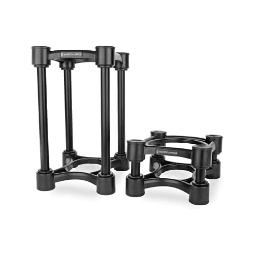 IsoAcoustics Iso-Stand Series Speaker Isolation Stands with Height & Tilt Adjustment: Iso-155 (6.1u201D x 7.5u201D) Pair