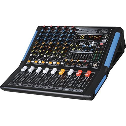 Audio2000S AMX7313-Professional Eight-Channel Audio Mixer with USB and DSP Processor AMX7313