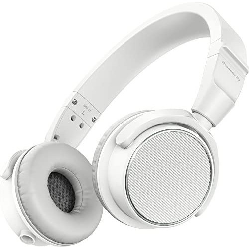 Pioneer DJ HDJ-S7-W - Closed-back Supra-aural DJ Headphones with 40mm Drivers, with 5Hz-40kHz Frequency Range, Detachable Cable, and Carry Pouch - White