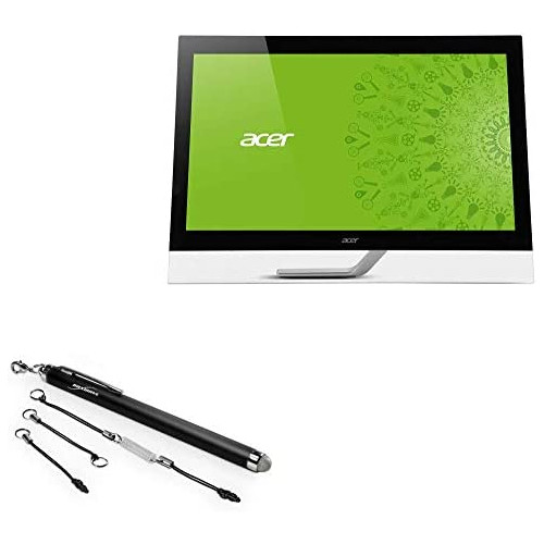 BoxWave Stylus Pen Compatible with Acer T272HL (27) (Stylus Pen by BoxWave) - AccuPoint Active Stylus, Electronic Stylus with Ultra Fine Tip for Acer T272HL (27) - Metallic Silver