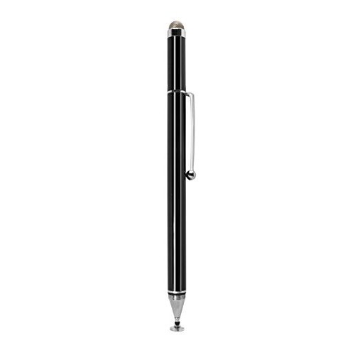 amPen 2-in-1 Stylus - Precision Disk and Touchscreen Stylus Pen Black