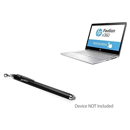 BoxWave Stylus Pen Compatible with HP Pavilion x360 Convertible 2-in-1 (14) (Stylus Pen by BoxWave) - AccuPoint Active Stylus, Electronic Stylus with Ultra Fine Tip - Metallic Silver