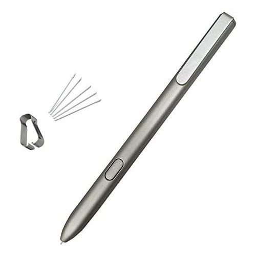 Ubrokeifixit Compatible Touch Stylus S Pen Replacement + Tips/Nibs for Samsung Galaxy Tab S3 9.7" SM-T820 T825 T827/Galaxy Book Silver