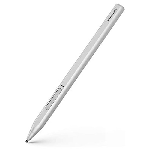Surface Pen, 100% Match Surface Pro X/7/6/5 Magnetic Attachment, First D Shape Same As Surface Pen, Quick Charge, 4096 Pressure Sensitivity, Rechargeable, Streamlined Aluminum Body, Raphael 520