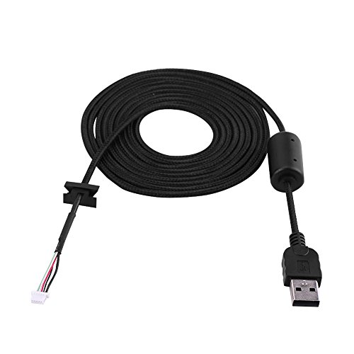 Richer-R 2meters USB Mouse Lines Wire Mice Cable Replacement Repair Accessory For Logitech G9/G9X Game Mouse