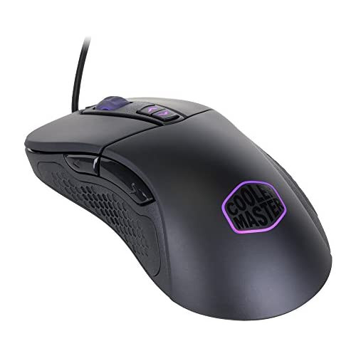 Cooler Master SGM-2007-KLON1 MasterMouse MM520 Claw Grip Gaming Mouse, 7 Buttons, RGB LED 3 Zone Light, On-The-Fly DPI 12000, Lag-Free