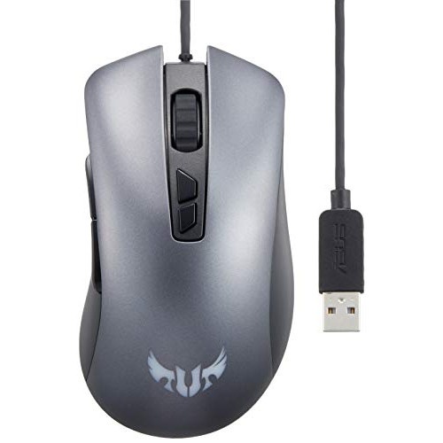 게이밍마우스 Asus TUF Gaming M3 Optical USB RGB Gaming Mouse Featuring A 7000 DPI Optical Sensor 7 Programmable Buttons 4-Level DPI Switch and Aura Sync RGB Lighting