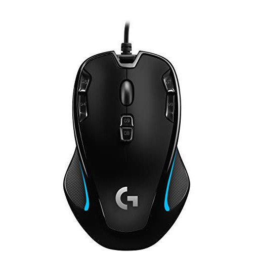 게이밍마우스 Logitech G300s Optical Ambidextrous Gaming Mouse - 9 Programmable Buttons Onboard Memory Renewed