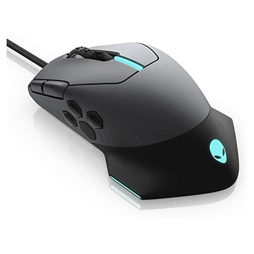 Alienware Gaming Mouse 510M RGB Gaming Mouse AW510M: 16, 000 DPI Optical Sensor - Alienfx RGB - 10 Buttons - Adjustable Scroll Wheel - Large Click Anywhere L/R Buttons