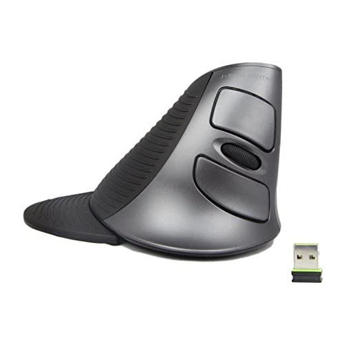 J-Tech Digital Scroll Endurance Mouse Ergonomic Vertical USB Mouse with Adjustable Sensitivity 600/1000/1600 DPI Removable Palm Rest & Thumb Buttons - Reduces Hand/Wrist Pain