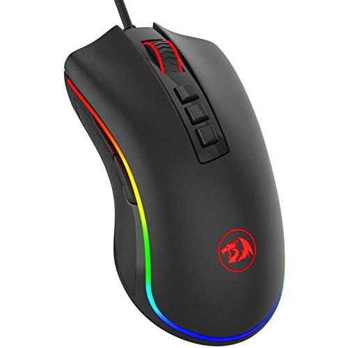 게이밍마우스 Redragon M711 Cobra Gaming Mouse with 16.8 Million RGB Color Backlit 10000 DPI Adjustable Comfortable Grip 7 Programmable Buttons