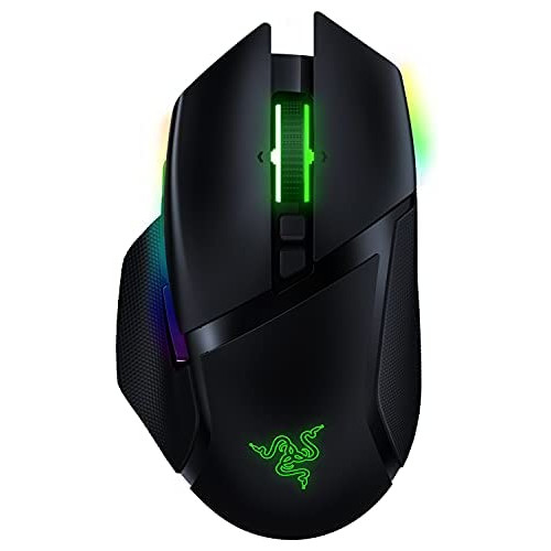 Razer Basilisk Ultimate Hyperspeed Wireless Gaming Mouse w/ Charging Dock: Fastest Gaming Mouse Switch - 20K DPI Optical Sensor - Chroma RGB - 11 Programmable Buttons - 100 Hr Battery - Classic Black