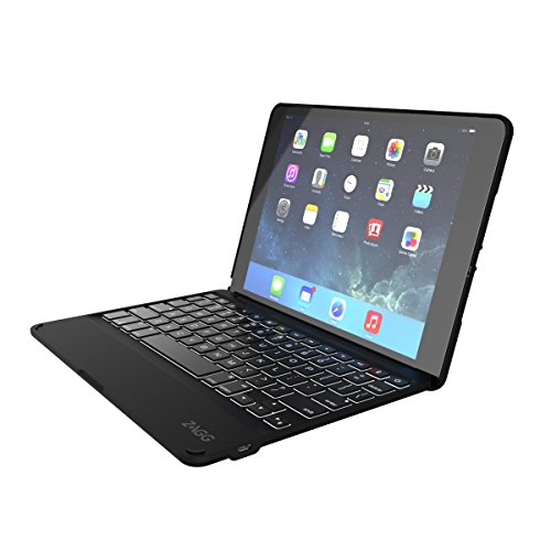 ZAGG Folio Case Hinged with Backlit Bluetooth Keyboard for iPad Air 2 - Black