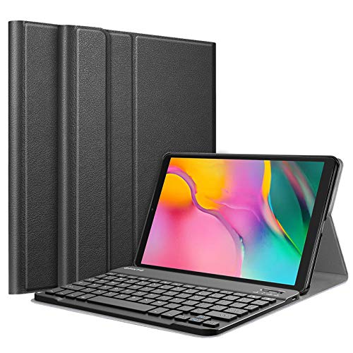 태블릿 키보드 Fintie Keyboard Case for Samsung Galaxy Tab A 10.1 2019 Model SM-T510Wi-Fi SM-T515LTE SM-T517Sprint Slim Shell Lightweight Stand Cover with Detachable Wireless Bluetooth Keyboard Black