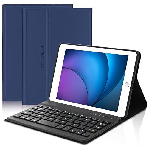 iPad Mini Keyboard Case for iPad Mini 5/ Mini 4/Mini 3/Mini 2 & 1, Wireless Bluetooth Keyboard with Case, Folio Smart Leather Protective Cover, Thin & Light Weight Black