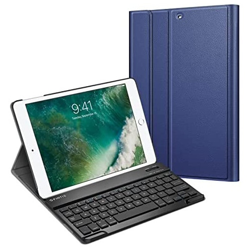 Fintie Keyboard Case for iPad 9.7 2018/2017 / iPad Air 2 / iPad Air - Slim Shell Stand Cover w/Magnetically Detachable Wireless Bluetooth Keyboard for iPad 6th / 5th Gen, Black
