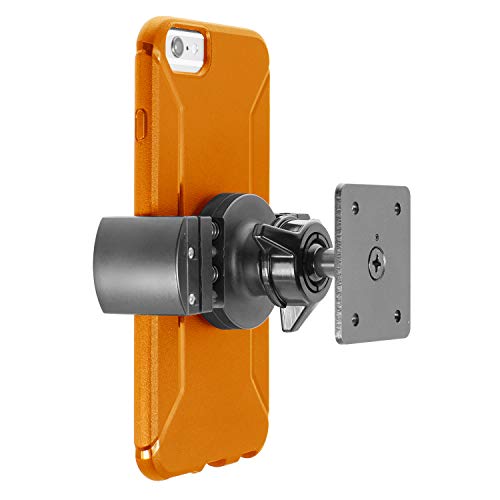 iBOLT Roadvise XL AMPS Heavy Duty Metal Drill Base AMPS Mount for Smartphones, Midsize Tablets from 2.75 inches to 5 inches Wide- Great for Trucks, Wall mounting, Commercial Vehicles