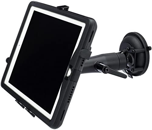 Tidal Mounts Universal Tablet Clamp-on Mount for Boat Cockpit Helm. The Best Fully Adjustable Heavy Duty Tablet Holder with Anodized Aluminum Ball Joints.  Great for Boating, Outdoors, Industrial.