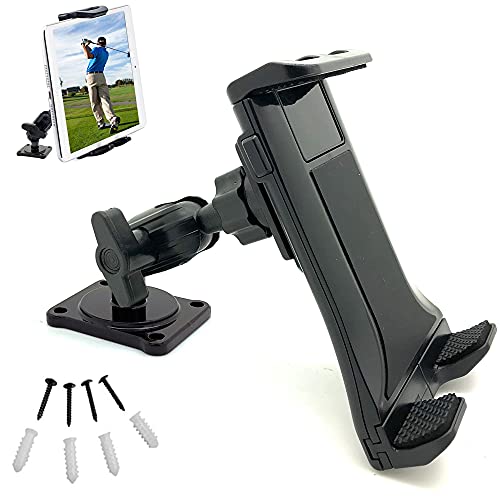ChargerCity 4 inch Jax Rigid Hard Heavy Duty ELD Compliant Metal Alloy Drill Mount for Smartphone & Midsize Tablet, fits i-Pad Air Mini Pro i-Phone Pro MAX Galaxy Tab E S Note (13 13 S22 S21)