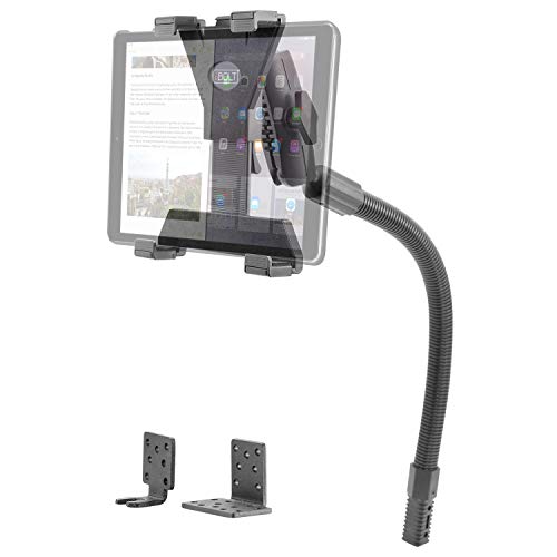 iBOLT TabDock Bizmount Flexpro - Heavy Duty Metal Seat Rail Mount w/ 1-inch ball extension arm for All 7 - 10 Tablets (iPad, Galaxy Tab) for Cars, Vans, Large Trucks: Great for Telematics and Fleets