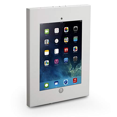 태블릿거치대 Anti-Theft Tablet Security Case Holder - 11 Inch Metal Heavy Duty Vesa Wall Mount Tablet Kiosk w/Lock and Key Landscape/Portrait Mounting for iPad 2 3 4 Air Air 2 Tablets - Pyle PSPADLKW08W